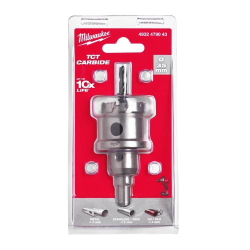 Otwornica z zębami z węglika spiekanego Milwaukee TCT 35 mm